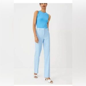 Ann Taylor Sophia Light Blue Straight Leg Pants NWT size 12